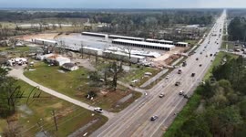 Drone Footage Reveals Tornado Damage in Porter Heights, TX, After Deadly Houston Storms
