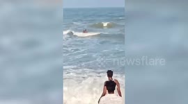 Marine constable saves intoxicated youth from drowning at beach