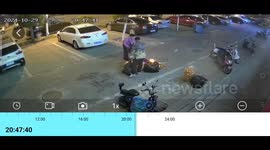 China: Fire Tornadoes Appeared in the Parking Lot During a Ritual