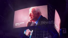 Timberwolves observe moment of silence for President Jimmy Carter in Minneapolis, USA