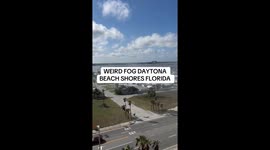 My name is Amanda Setty I took this video in Daytona beach shores when I thought the building was on fire then I noticed it was sure enough eye level metallically smelling fog.