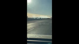 Burning Truck on I-15 from Las Vegas to LA on New Year’s Eve