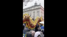 New Year’s Day Parade London - soggy dragons