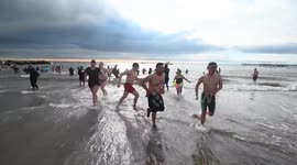 US: Coney Island Polar Bear Club  Annual New Year's Day Plunge