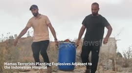 Hamas Military Plant Explosives Approx. 45 Meters From the Indonesian Hospital