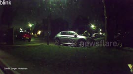 Man has car smashed up by yobs in case of 