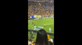 Mascots Have Friendly Feud During Halftime Show