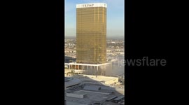 Evacuation at Trump International Hotel after Tesla Cybertruck explosion in Las Vegas