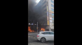 Fire breaks out in Bundang building, 90 escape with more feared trapped