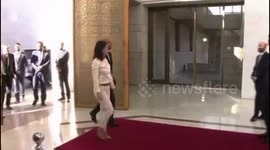 Syria: Ahmed Al-Sharaa, Commander of the Military Operations Department, meets the French and German Foreign Ministers in Damascus