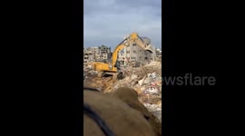Gaza: Israeli soldiers have shared footage showing their destruction of a residential building in Jabalia, northern Gaza