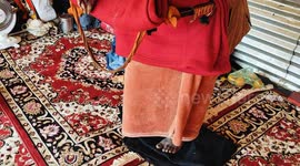 India: A Sadhu who neither sat nor lay down