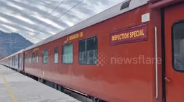 Indian Railways successfully conducted a trial run of the highly anticipated train service on the Katra Banihal section of the Udhampur-Srinagar- Baramulla Rail Link