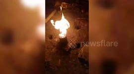 India: Villagers stunned after manual water pump mysteriously spits fire instead of water