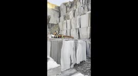 Witness the sheer power and precision of granite extraction at the Stålåker quarry in Larvik, Norway!