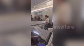 Business class passengers in Qatar take FALCONS on commercial plane