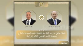 Egypt's FM discusses Lebanon developments with French envoy