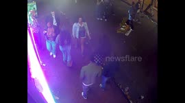 Unreleased footage of New Orleans terrorist attack on New Year's from security outside cameras on Bourbon Street. More footage from Canal and other locations available as well.