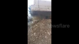 The destruction caused by the Israeli in Nur Shams camp, Tulkarm, in the West Bank during its assault