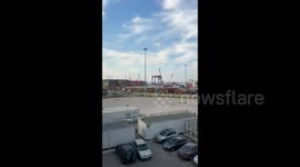 Lebanon: Ships in Beirut Port sounded their sirens in celebration of the election of General Joseph Aoun as President of the Republic