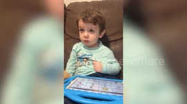 Non-speaking autistic toddler tells mum 'I love you' for first time using app