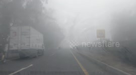 Foggy weather conditions