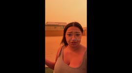 Apocalyptic skies over Los Angeles