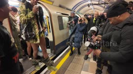 The Annual No Trousers Tube Ride on the London Underground