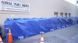 Shelter and temporary housing for the fires in Los Angeles, California