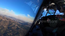US: California National Guard Takes to the Skies to Fight Palisades Fire