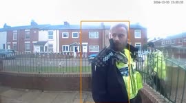 Policeman's embarrassment after asking 20-year-old 