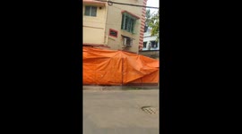 Pillars of Four-Storey Building Near Tollygunge Collapse, Structure Tilts Over Adjacent Premises