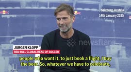 'I will buy the beers, we have a parade in my garden!' - Jurgen Klopp if Liverpool are awarded Manchester City's league titles