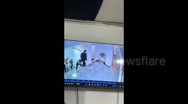 China: A Girl Tripped Herself Up