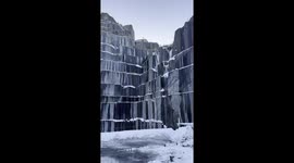 Satisfying view of a quarry in Norway!