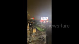 US: Pro-Palestine activists flood the streets of Chicago, celebrating the long-awaited announcement of a ceasefire agreement in Gaza