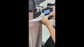 Automated machines on the production line in China