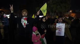 Iran: Tens of people celebrate in Tehran the ceasefire between Hamas and Israel in Gaza