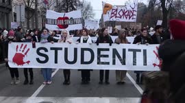 Serbia: Thousands of Serbian university students demonstrate again against the government