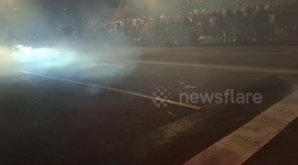 Spain: Pingüinos falls silent with a torchlight parade for the dana and for deceased bikers