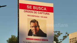 Venezuela: Caracas highway displays wanted posters against opposition leader