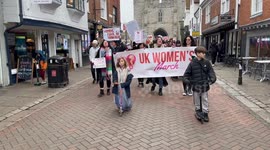 UK Women’s March 2025 - Canterbury, England