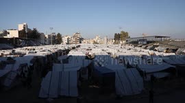 Displaced Palestinians in Gaza happy with ceasefire, prepare to return home