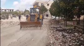 Lebanon: Opening the road between Bint Jbeil and Maroun al-Ras.