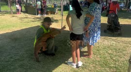 Outdoor dinosaur festival underway in Canberra