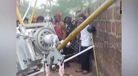 Residents baffled when space satellite crashes onto homes in India