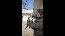 Ingenious duo uses slingshot to harvest persimmons in China