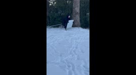 A rare snow event in Texas leads to sledding fail! We have no idea what we are doing!