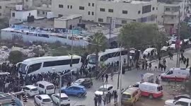 Convoy of Released Prisoners Welcomed in Ramallah