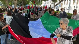 Spain: Hundreds of protesters march in Tenerife against the war in Gaza